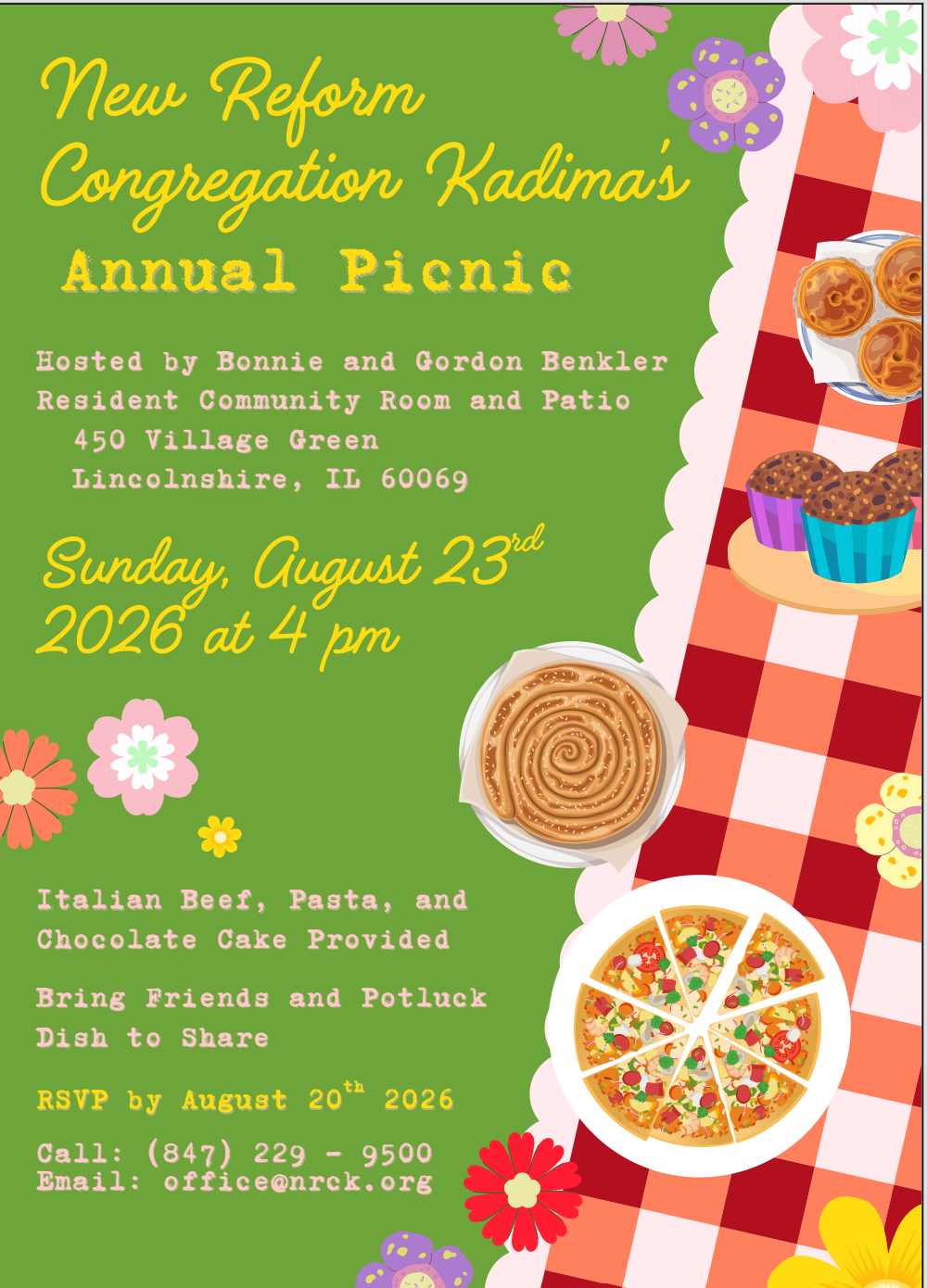 Join Kadima for our Annual Picnic